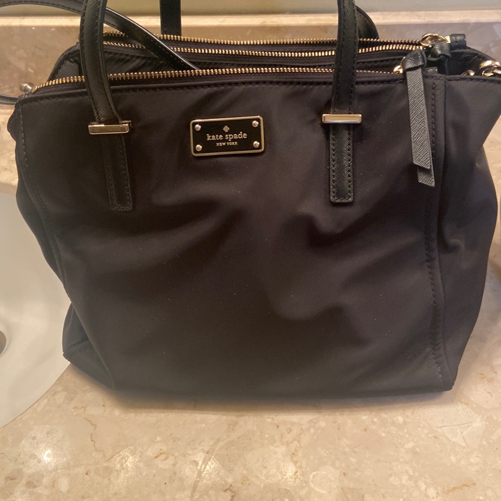 Kate Spade black Nylon crossbody purse